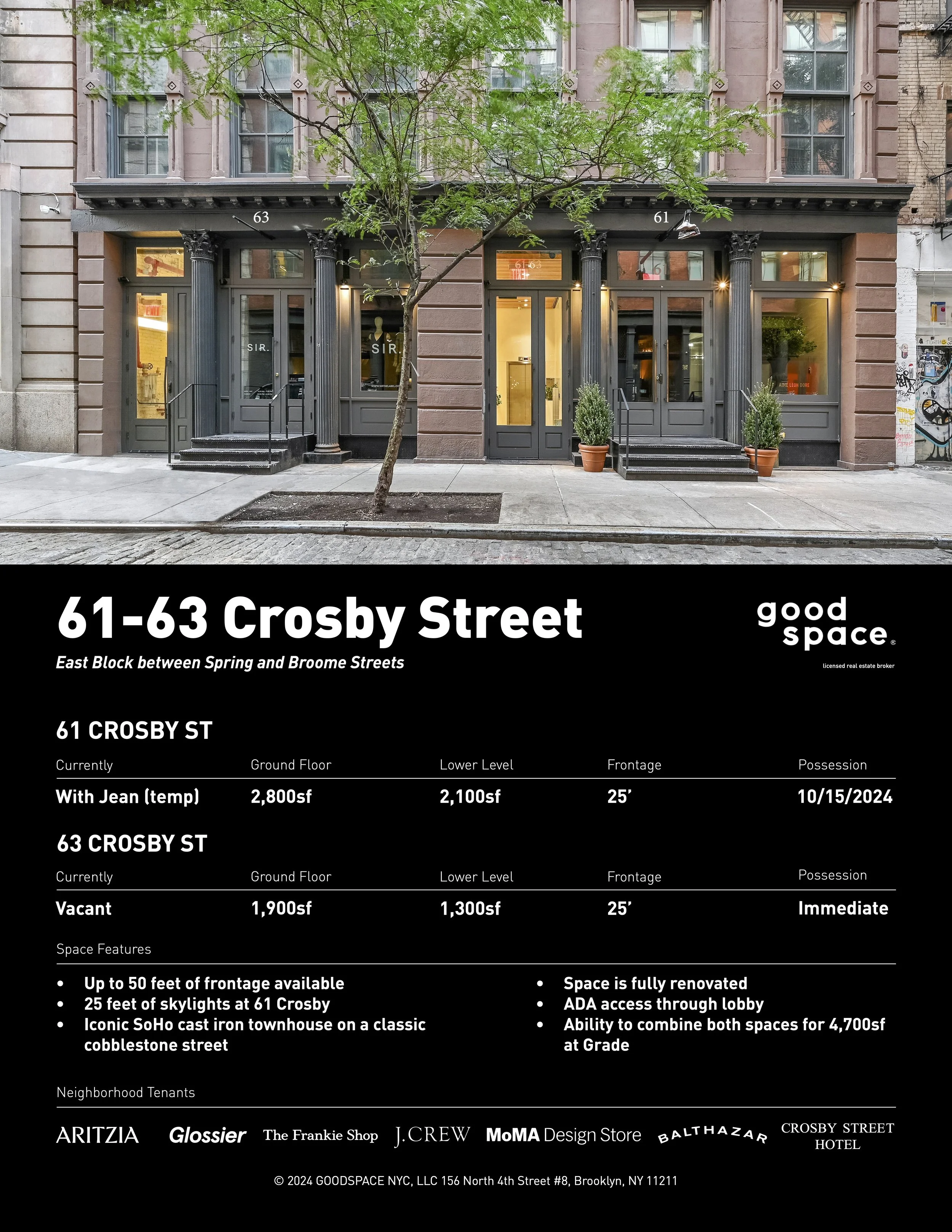 61-63 Crosby Street — GoodSpace